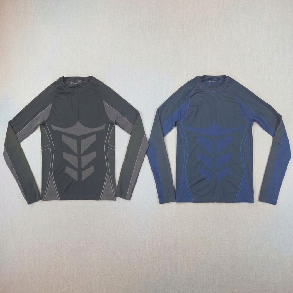 Lot of 2 Mountain Pro Men's Base Layer Long Sleeve Compression Shirts Size L